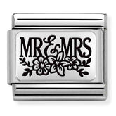 Nomination Composable Classic Link 330111/15 Mr & Mrs in 925 Silver
